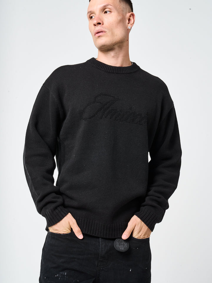 Trieste Black Logo Sweatshirt