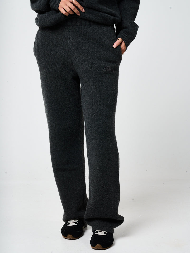 Dexter Charcoal Knitted Joggers