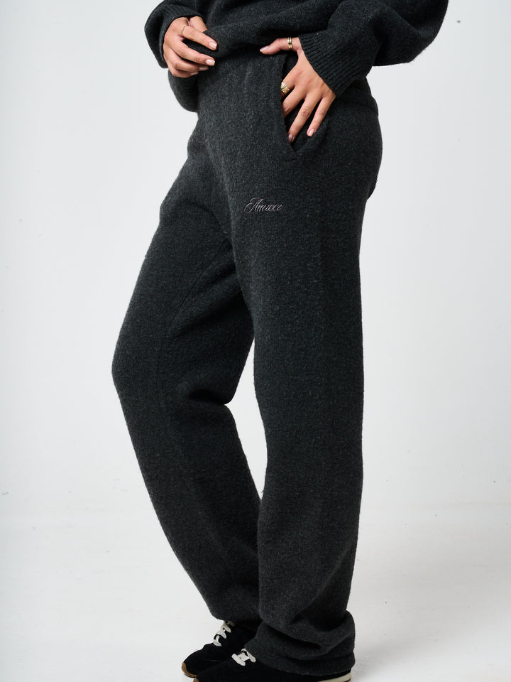 Dexter Charcoal Knitted Joggers