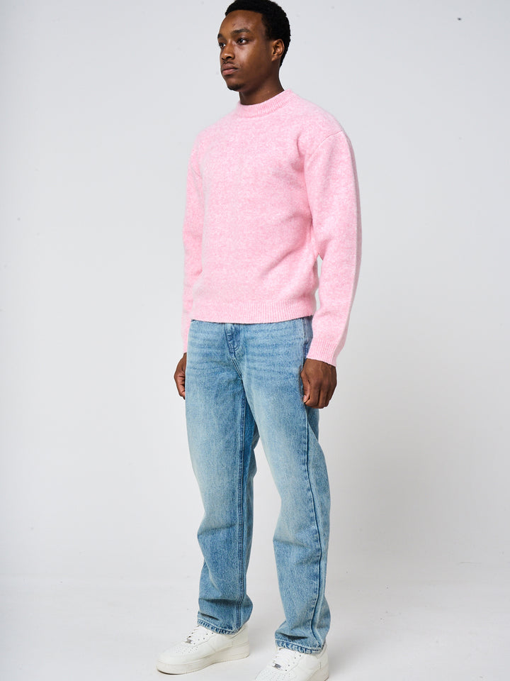 Dexter Pink Knitted Sweatshirt