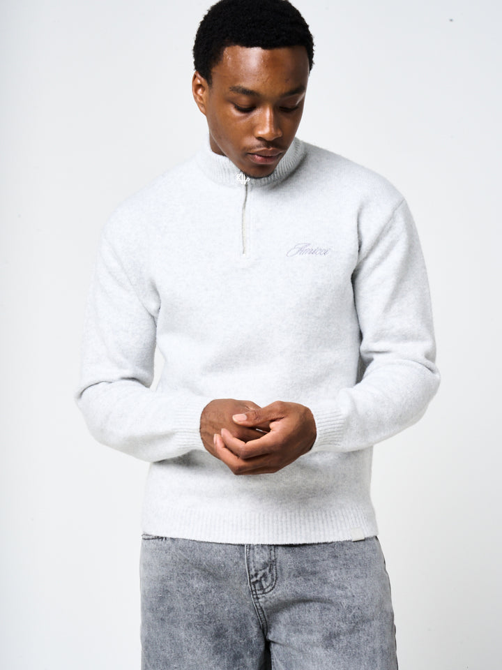 Dexter Quarter Zip Grey Sweatshirt