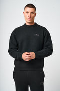 Dexter Zwart Gebreid Sweatshirt