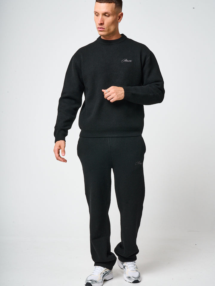 Dexter Black Knitted Sweatshirt