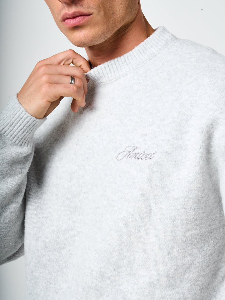 Dexter Grey Knitted Sweatshirt