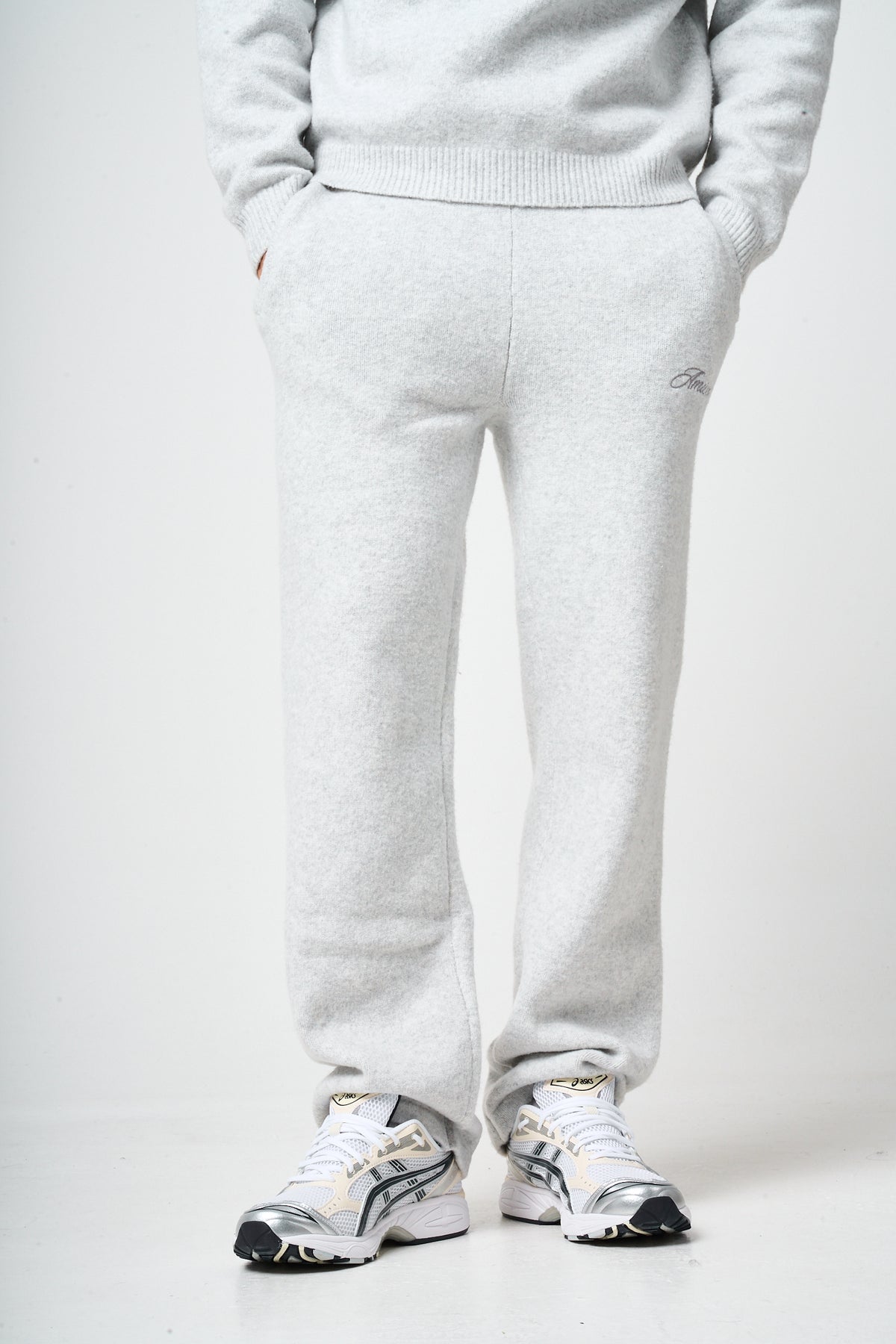 Dexter Grey Knitted Joggers