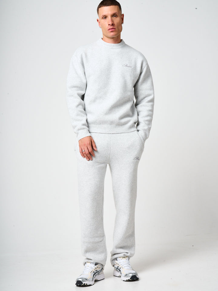 Dexter Grey Knitted Joggers