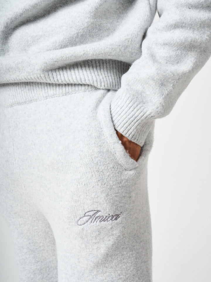 Dexter Grey Knitted Joggers