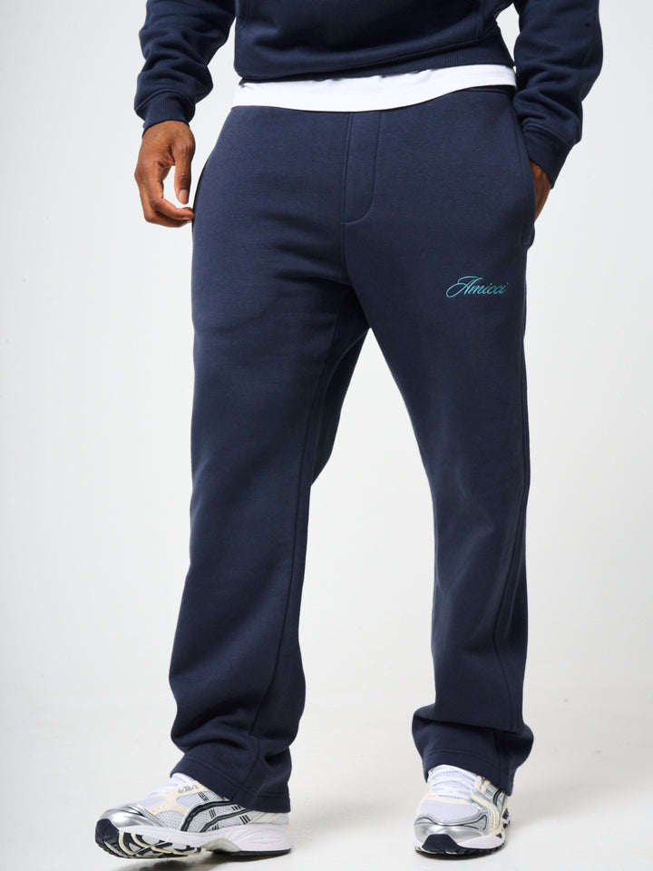 Doakes Navy Logo Embroidery Jogger