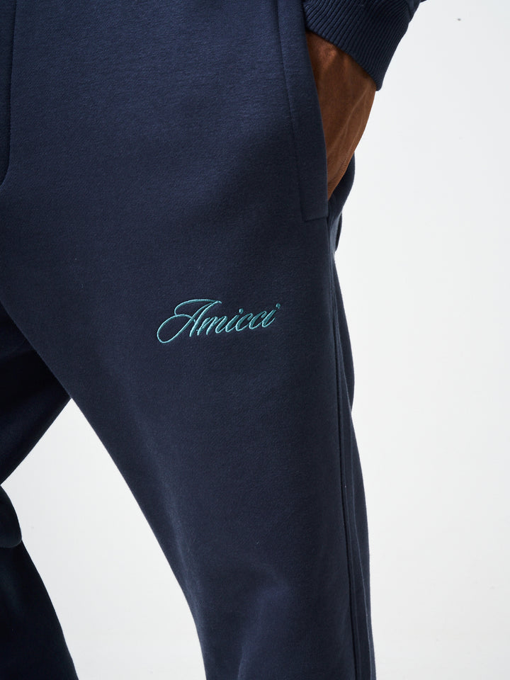 Doakes Navy Logo Embroidery Jogger