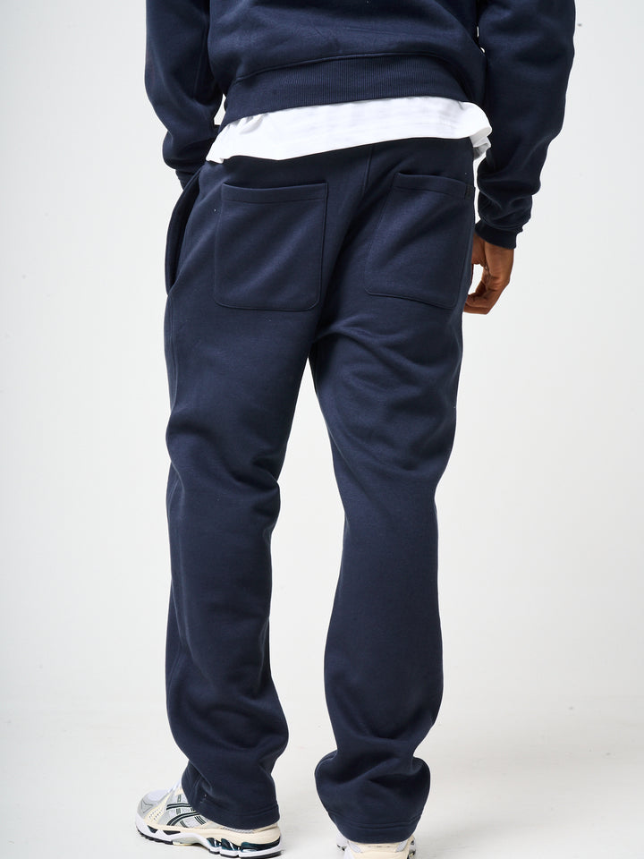 Doakes Navy Logo Embroidery Jogger