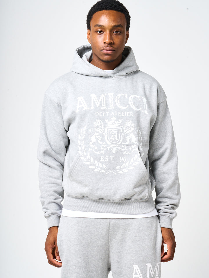 Napoli Grey Emblem Hoodie