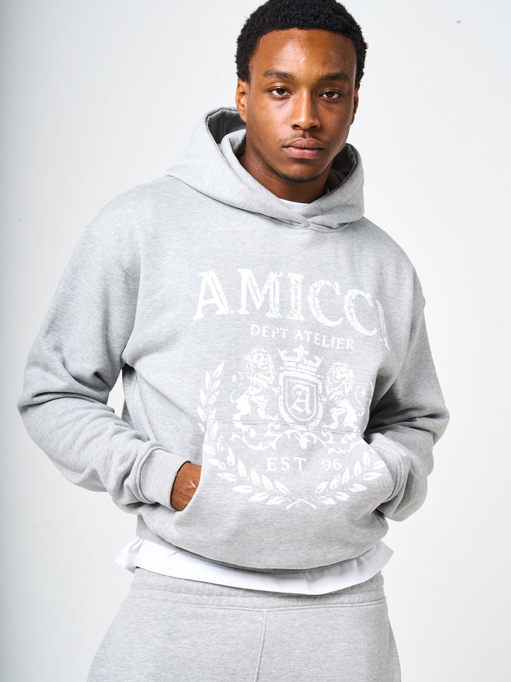 Napoli Grey Emblem Hoodie