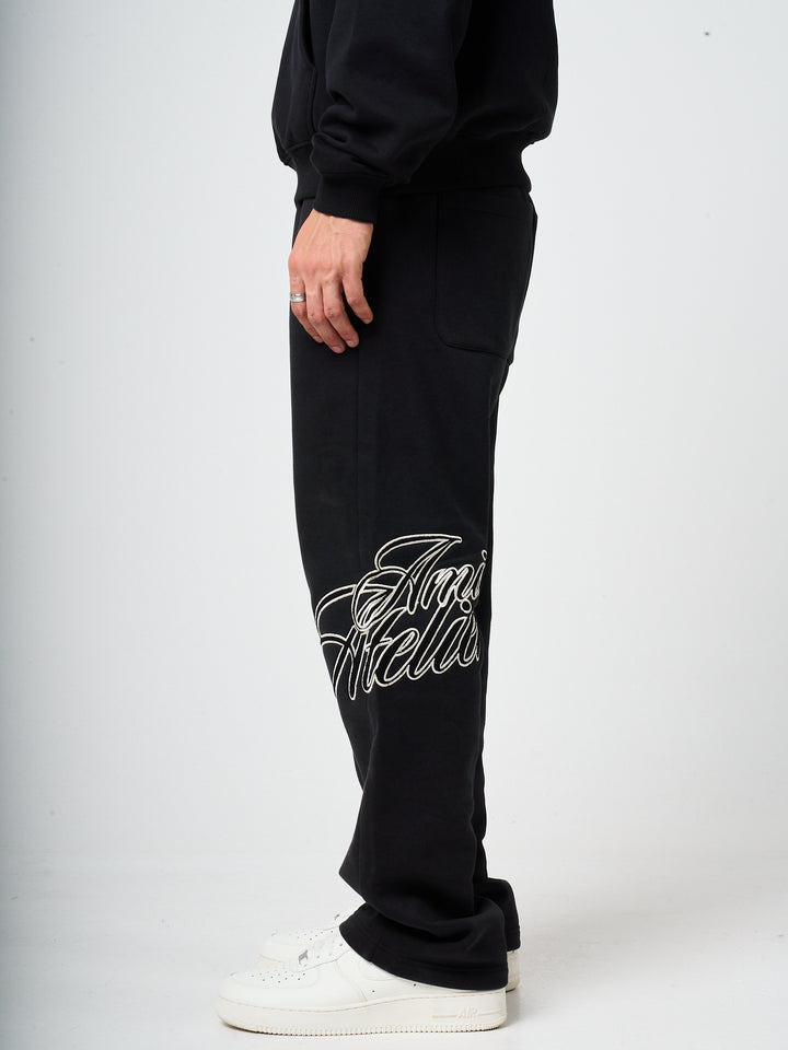 Torino Black Embroidery Jogger