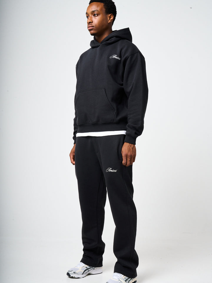 Doakes Black Logo Embroidery Jogger