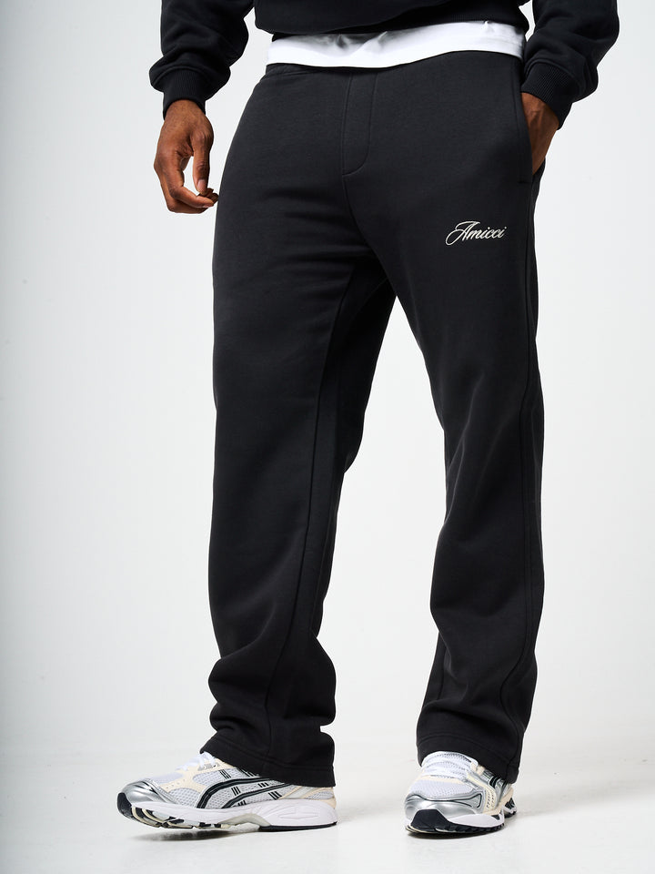 Doakes Black Logo Embroidery Jogger