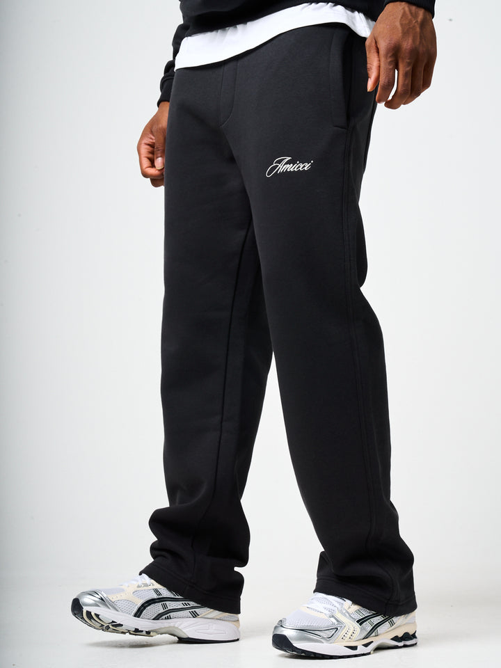 Doakes Black Logo Embroidery Jogger