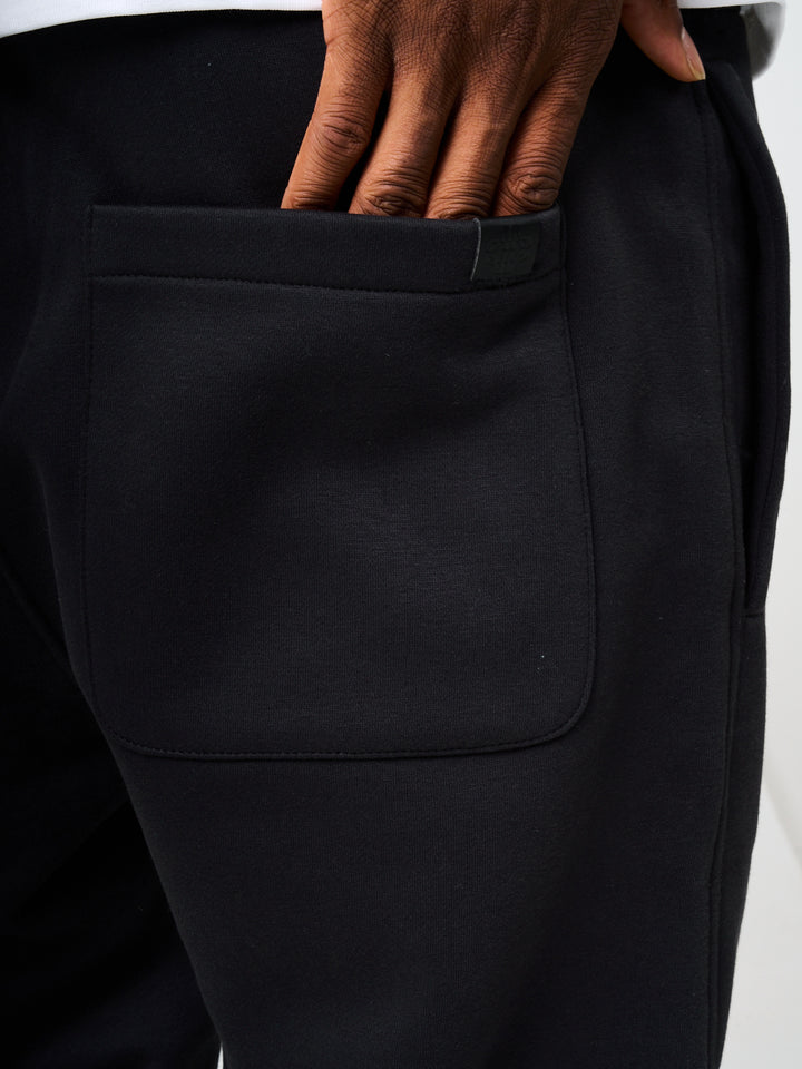 Doakes Black Logo Embroidery Jogger