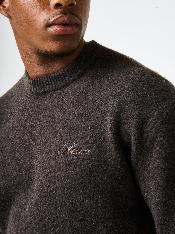 Dexter Brown Knitted Sweatshirt
