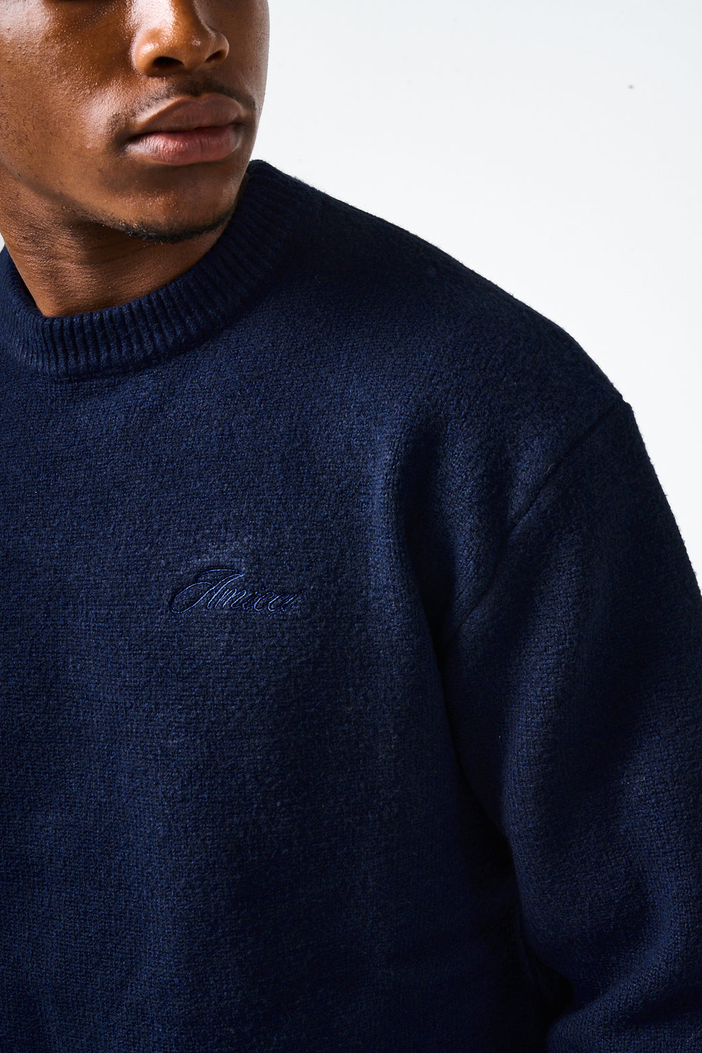 Dexter Navy Knitted Sweatshirt