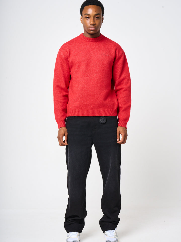 Dexter Red Knitted Sweatshirt