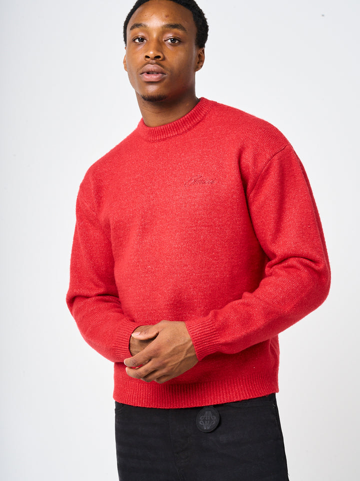 Dexter Red Knitted Sweatshirt