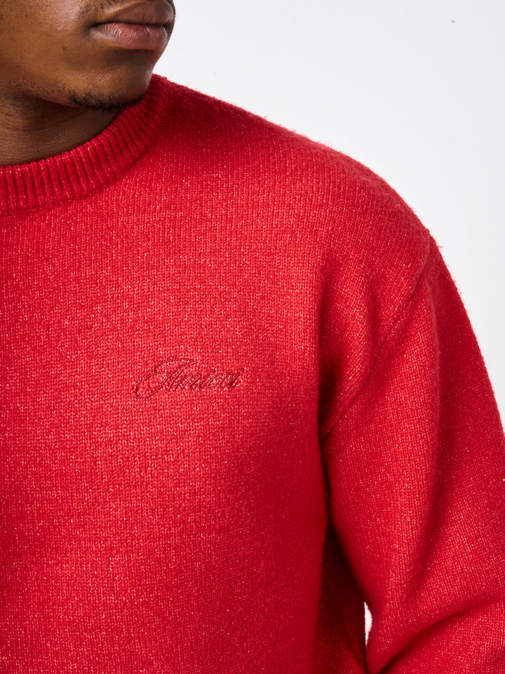 Dexter Red Knitted Sweatshirt