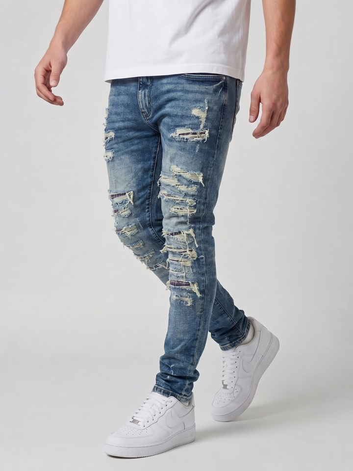 Belvedere Mid Blue Slim Jeans
