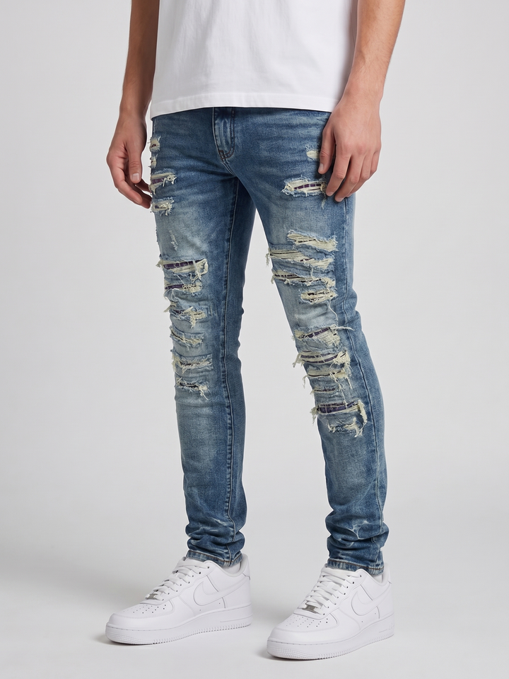 Belvedere Mid Blue Slim Jeans