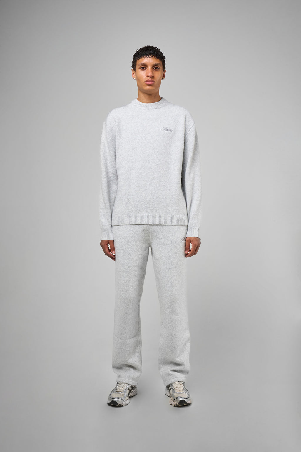 Dexter Grey Knitted Joggers