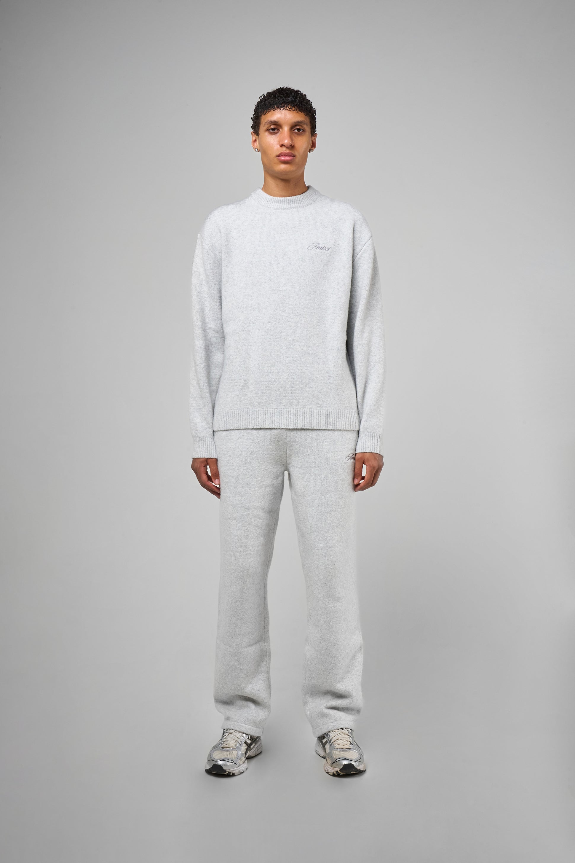 Dexter Grey Knitted Joggers