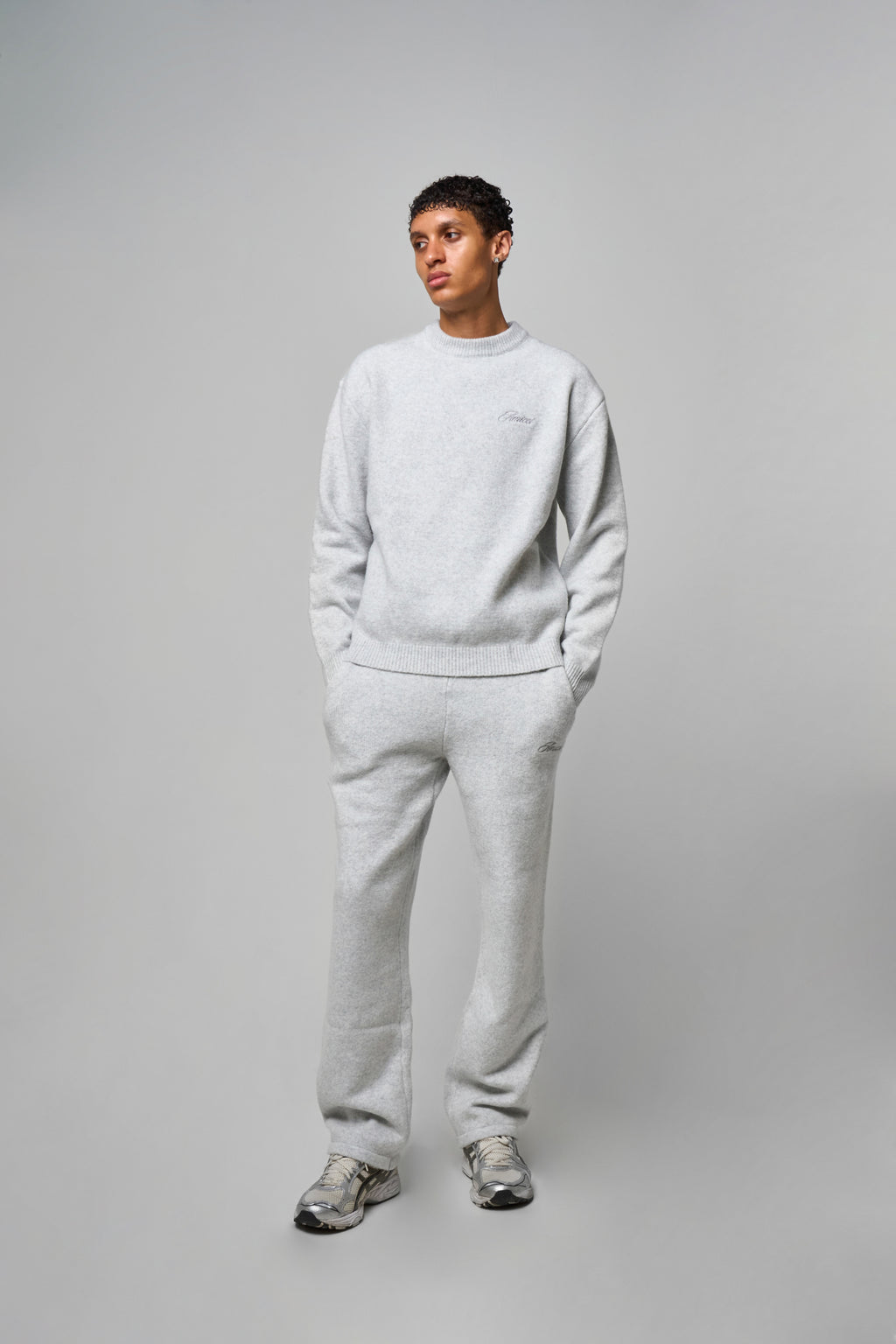 Dexter Grey Knitted Sweatshirt
