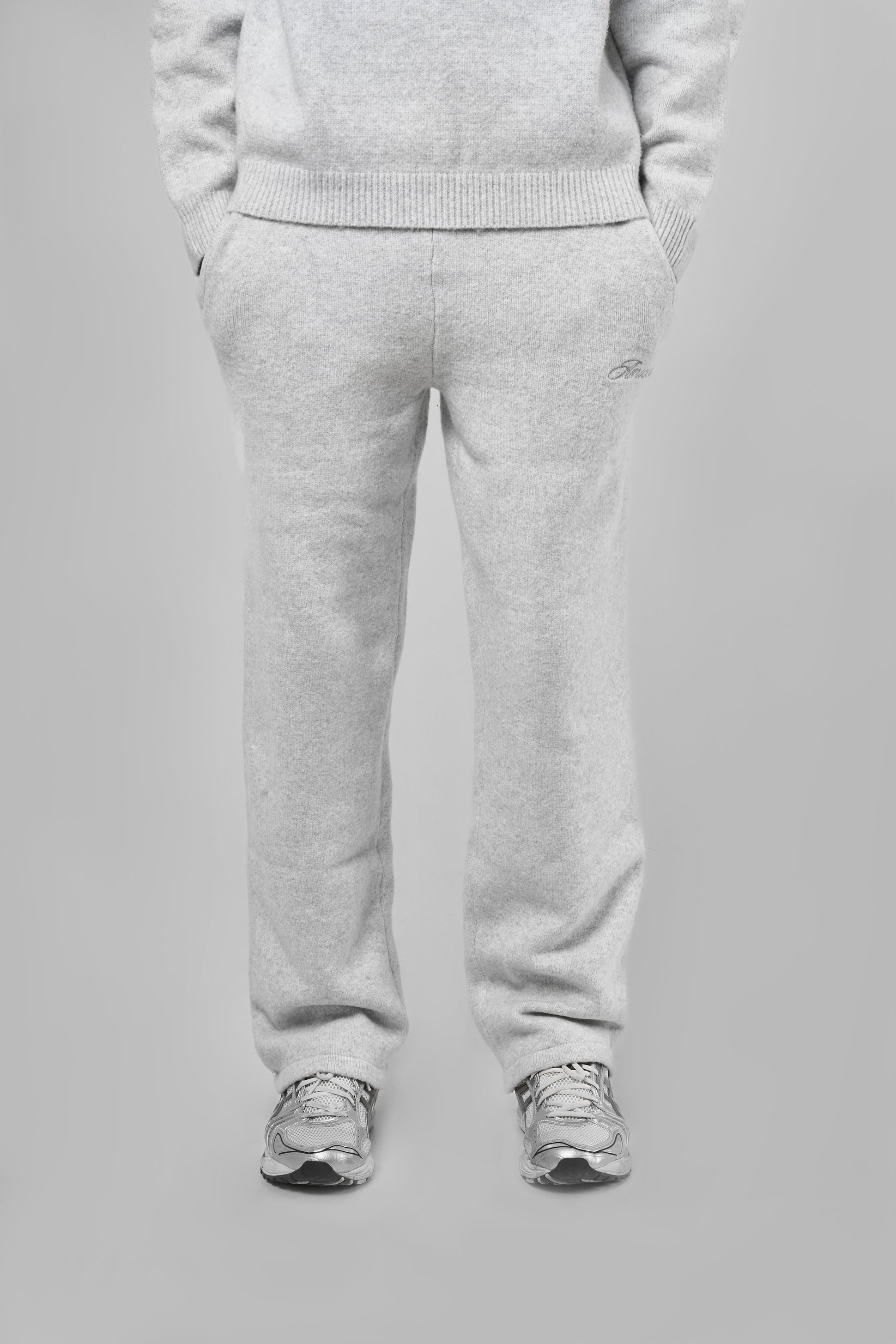 Dexter Grey Knitted Joggers