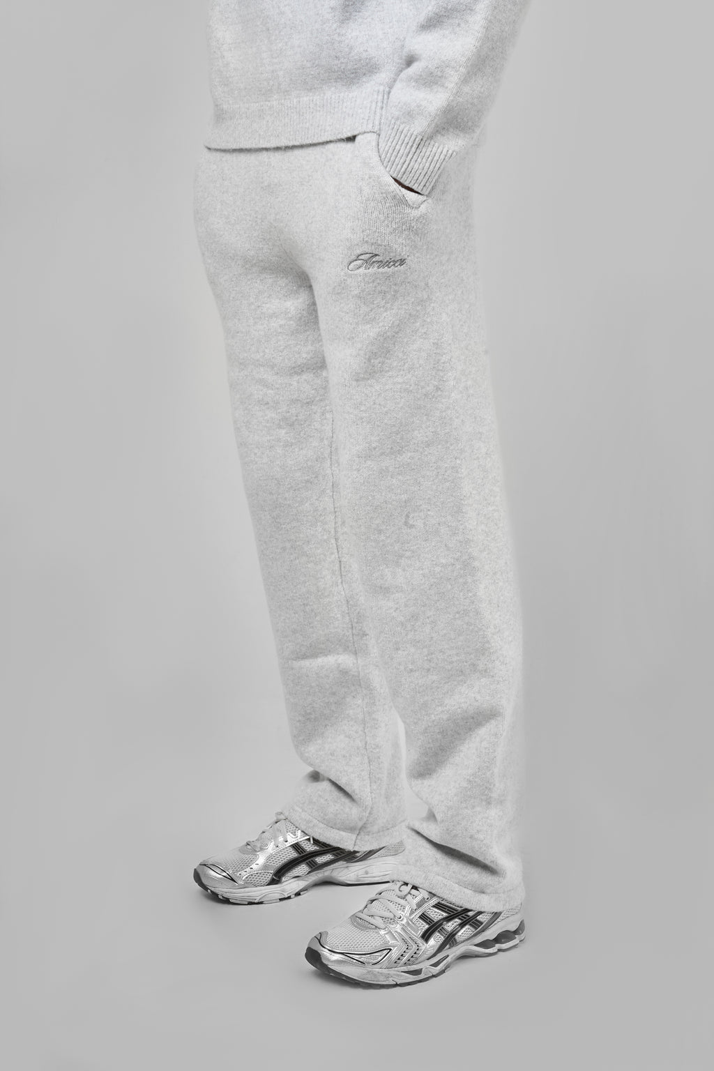Dexter Grey Knitted Joggers