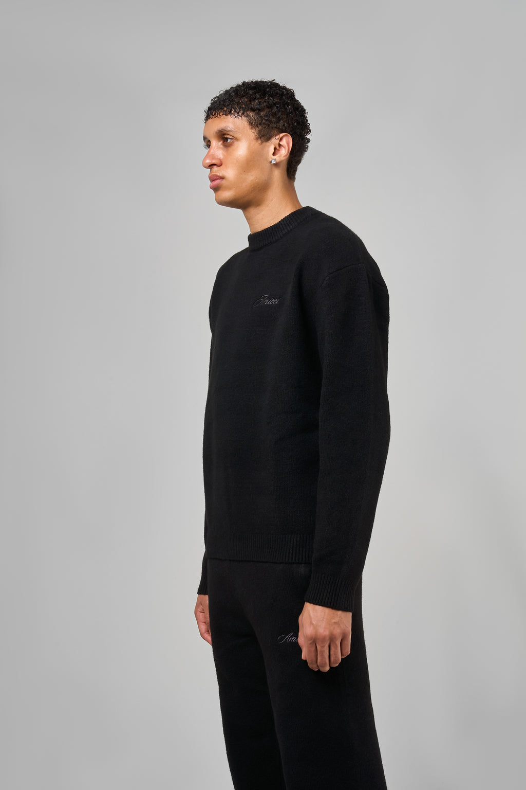 Dexter Black Knitted Sweatshirt