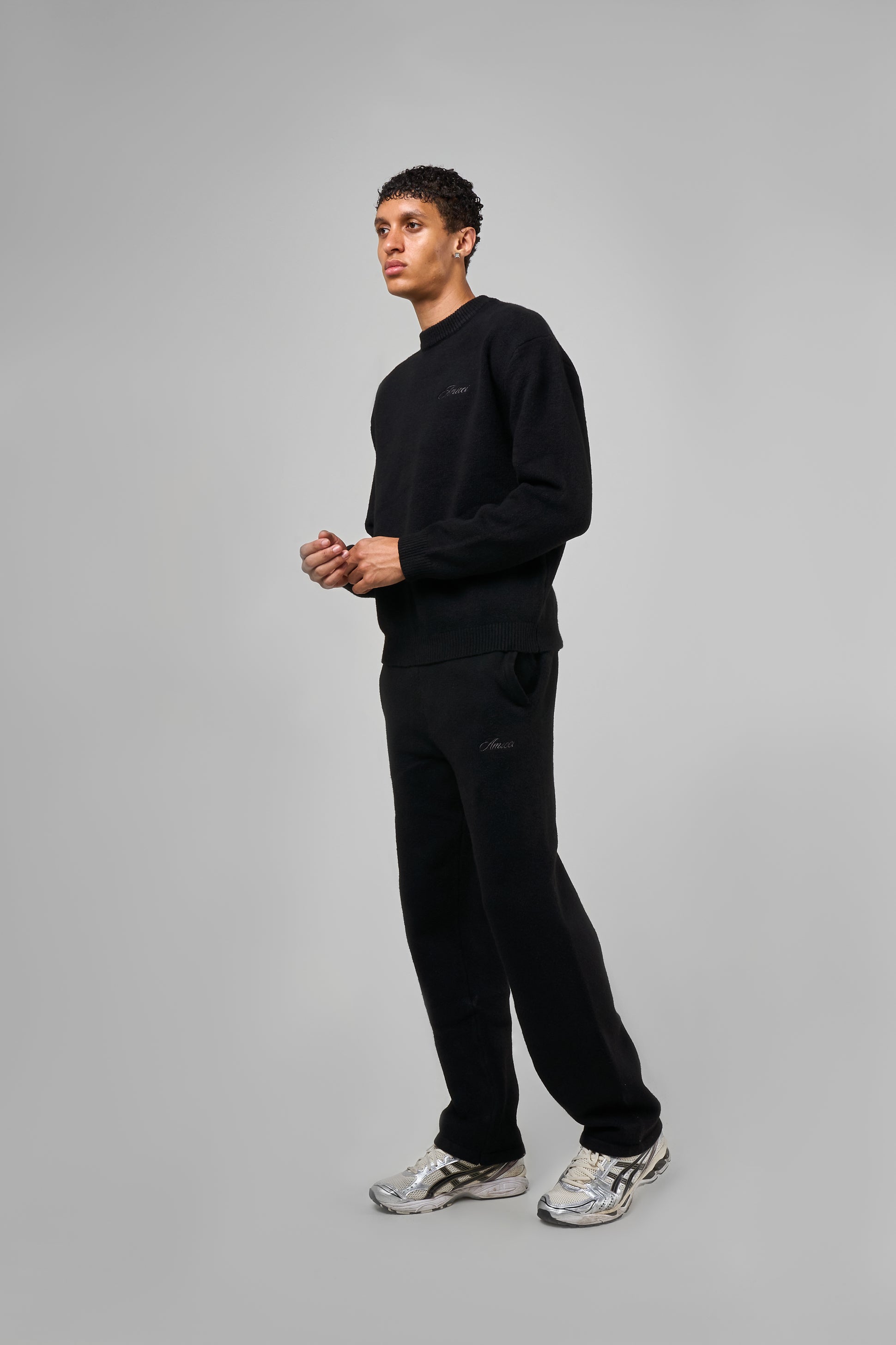 Dexter Black Knitted Sweatshirt