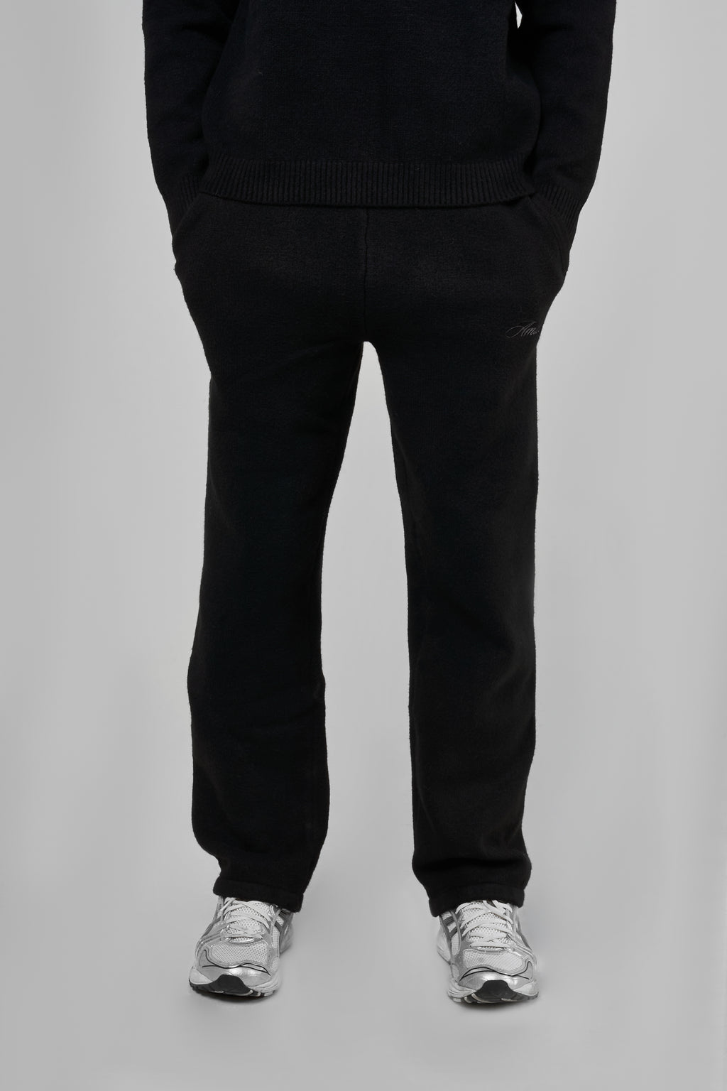 Dexter Black Knitted Joggers