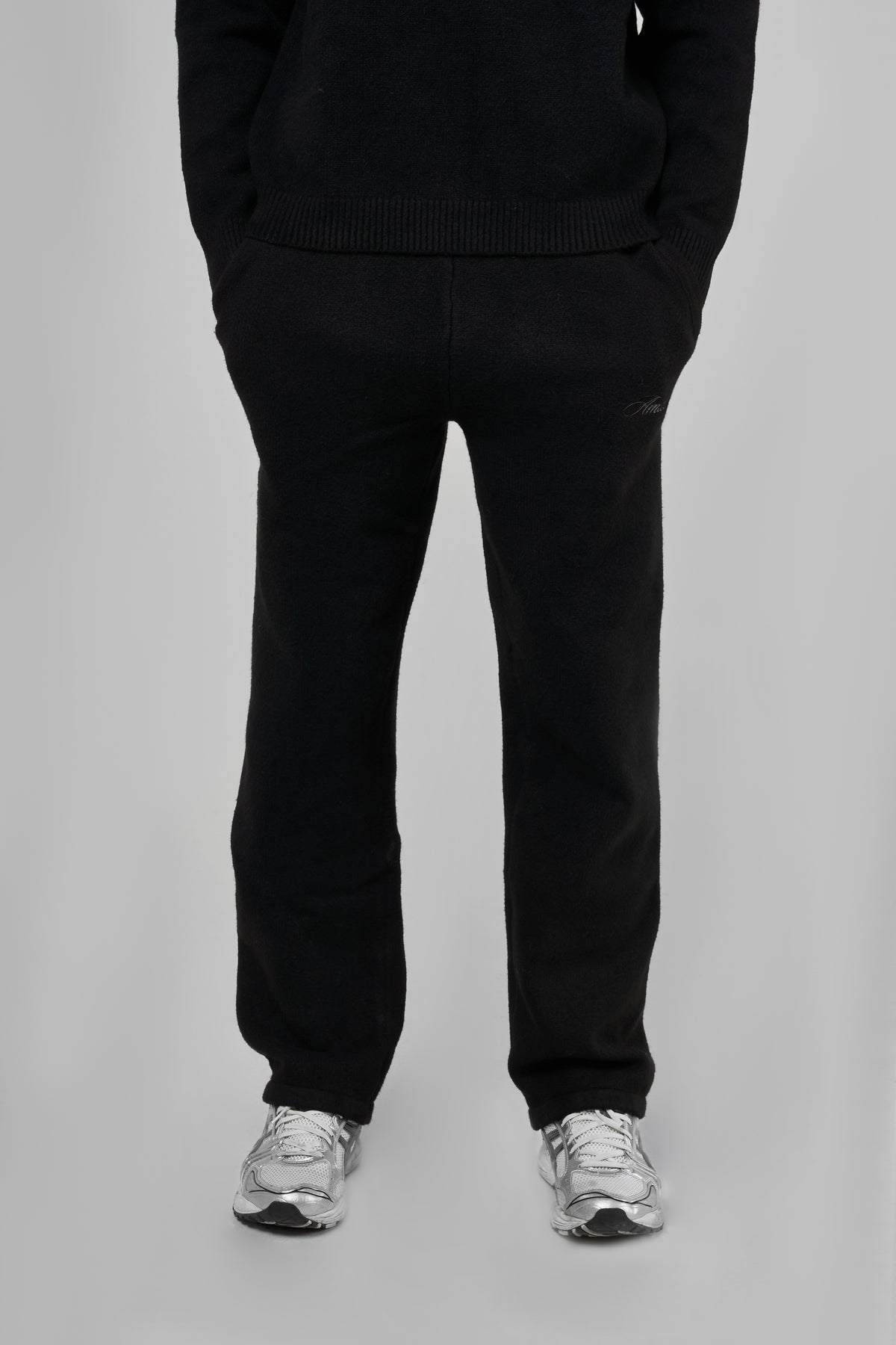 Dexter Black Knitted Joggers