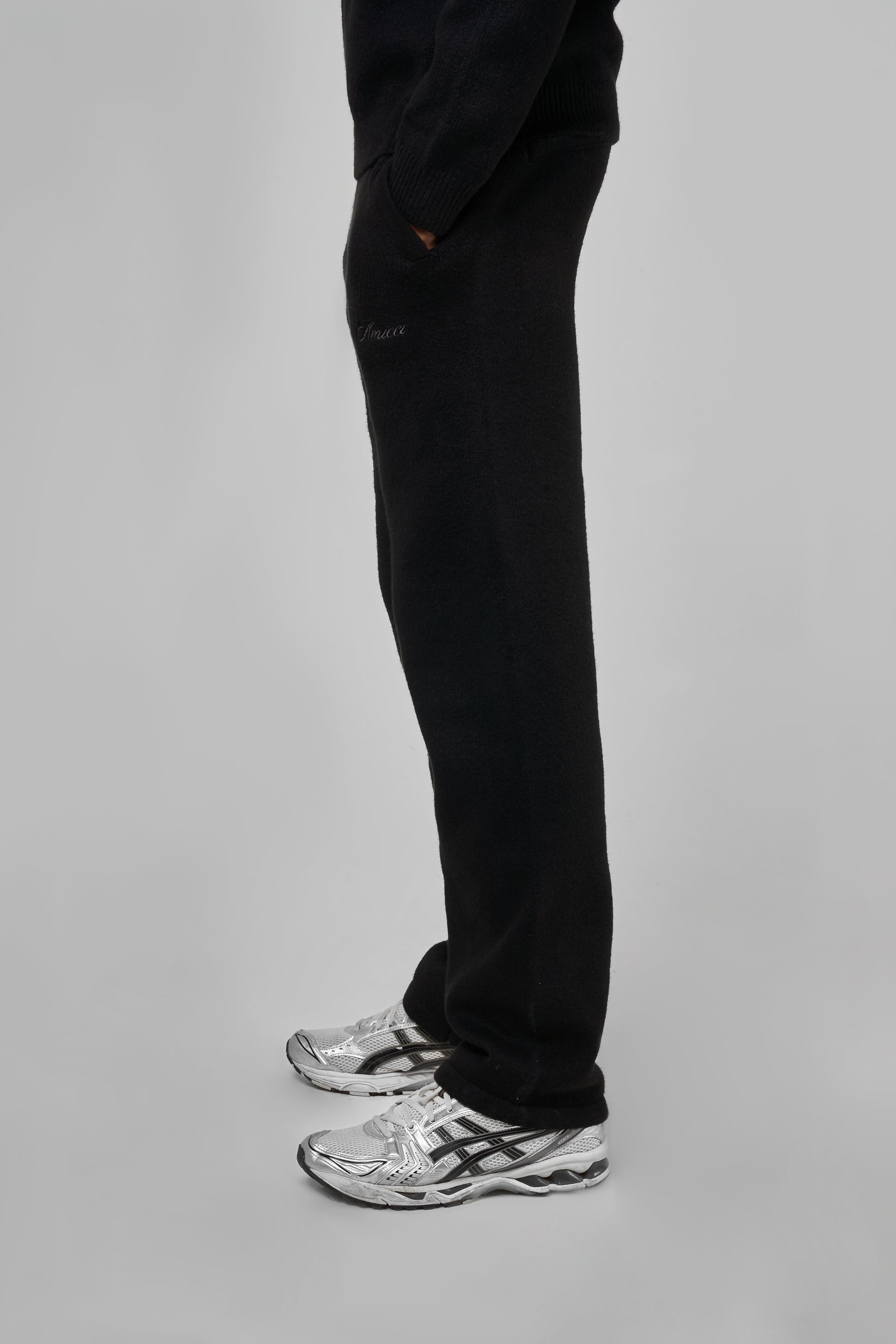 Dexter Black Knitted Joggers