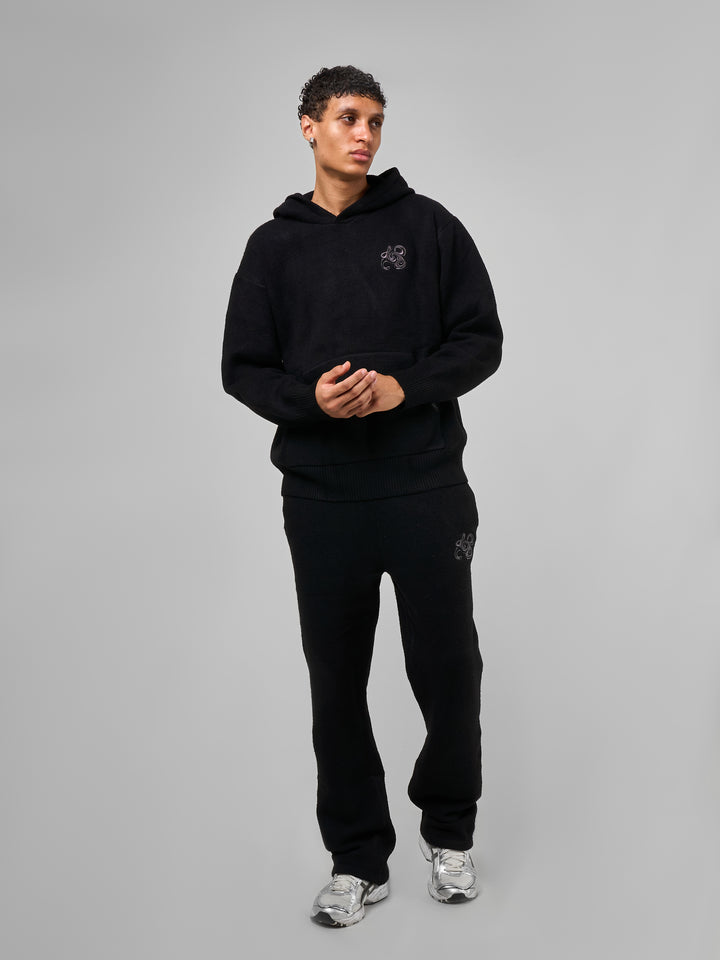 Amos Black Knitted Jogger