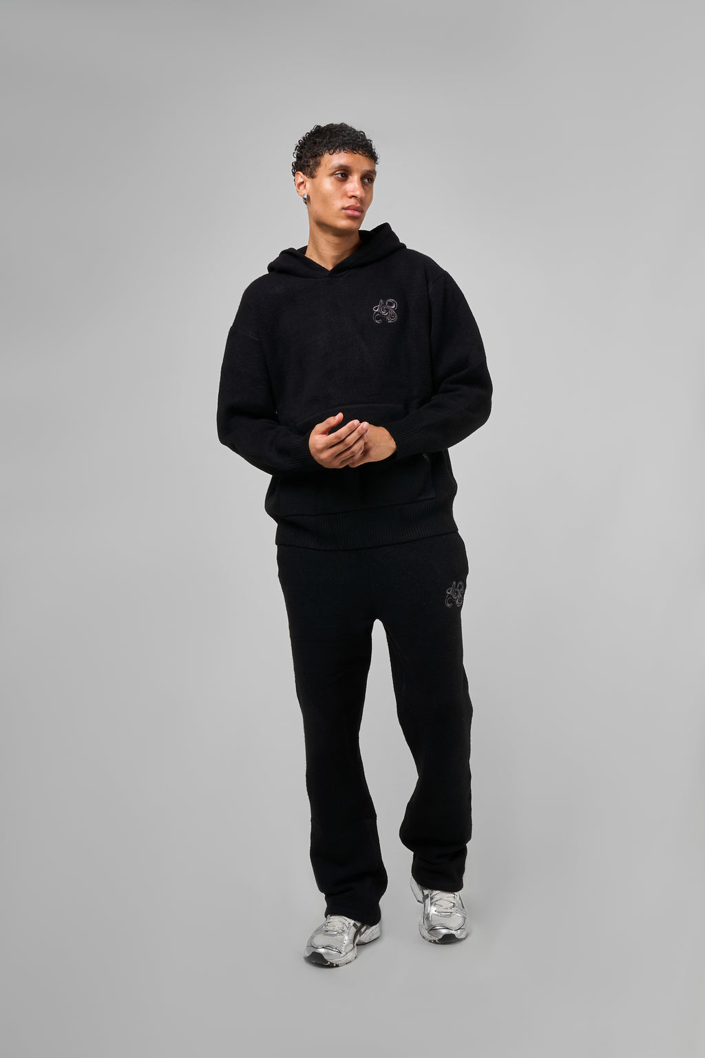 Amos Black Knitted Jogger
