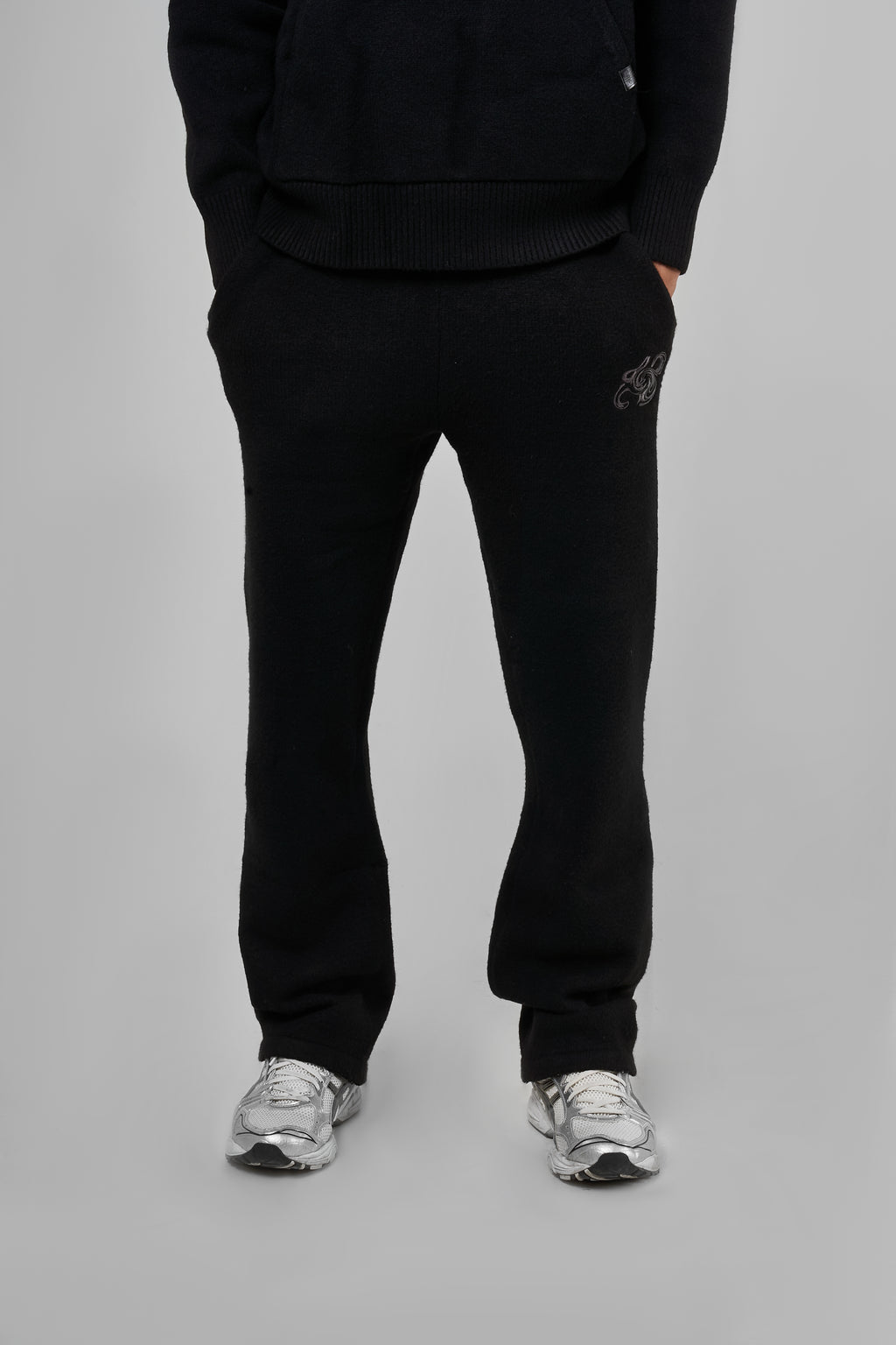 Amos Black Knitted Jogger