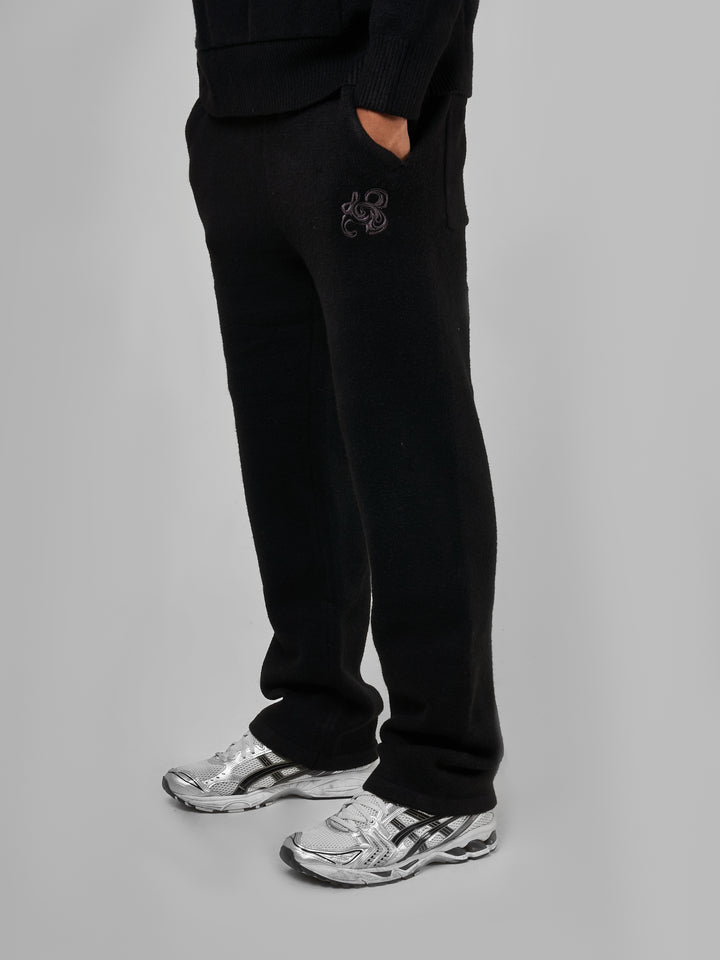 Amos Black Knitted Jogger