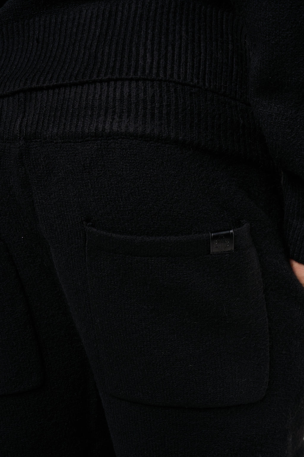 Amos Black Knitted Jogger