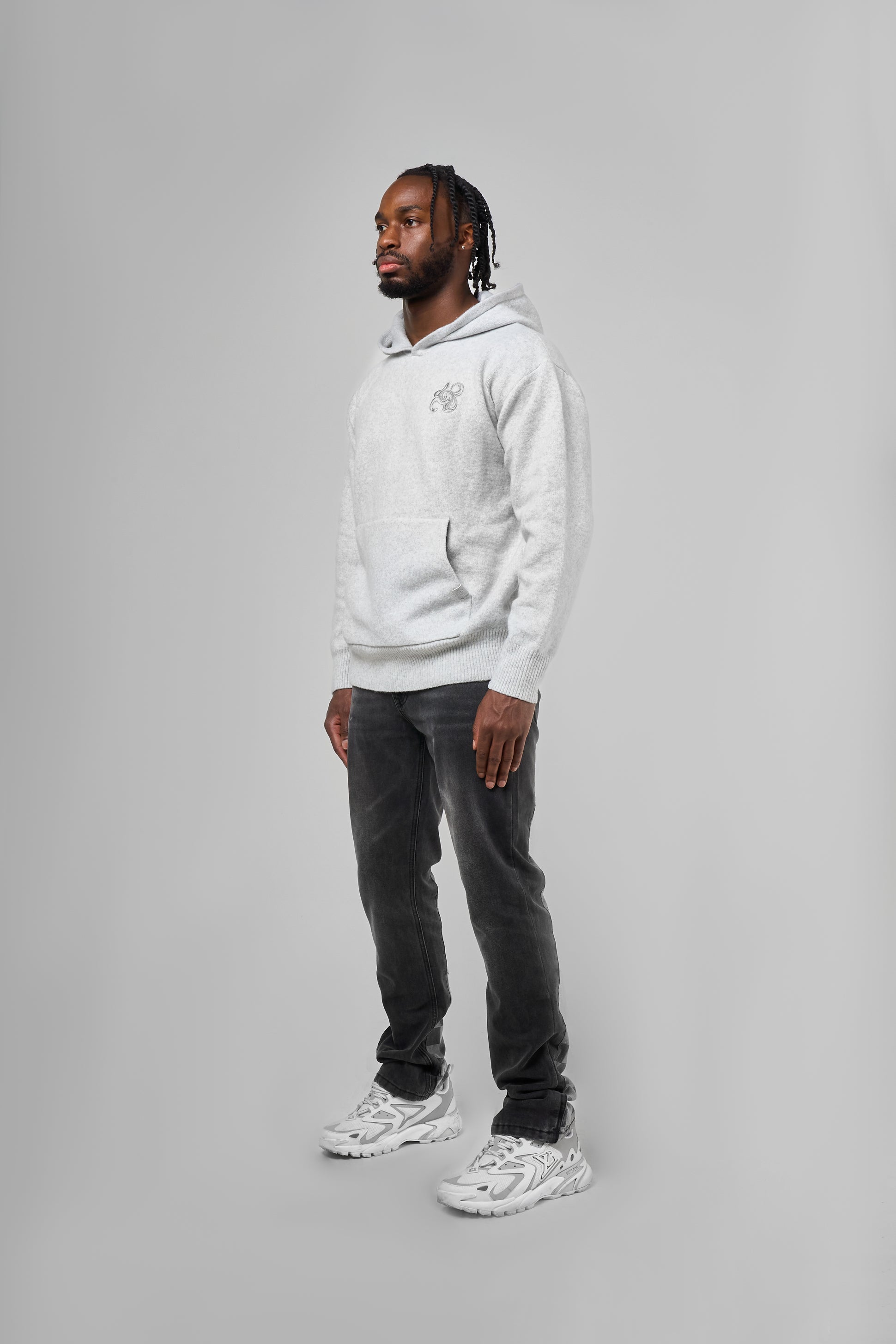 Jeans de campana negros lavados Givona