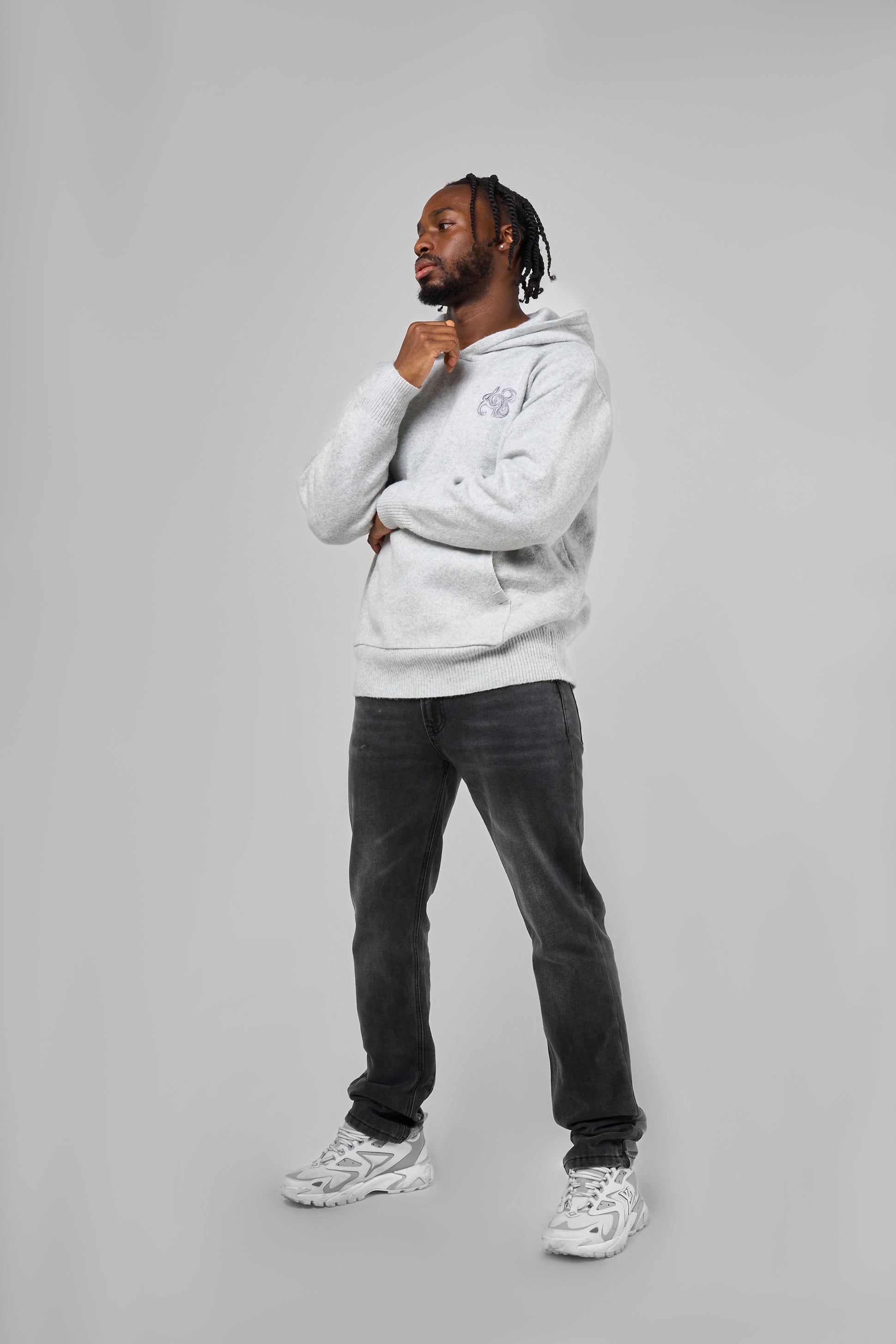 Jeans de campana negros lavados Givona