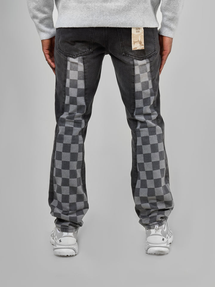 Givona gewaschene schwarze Schlagjeans