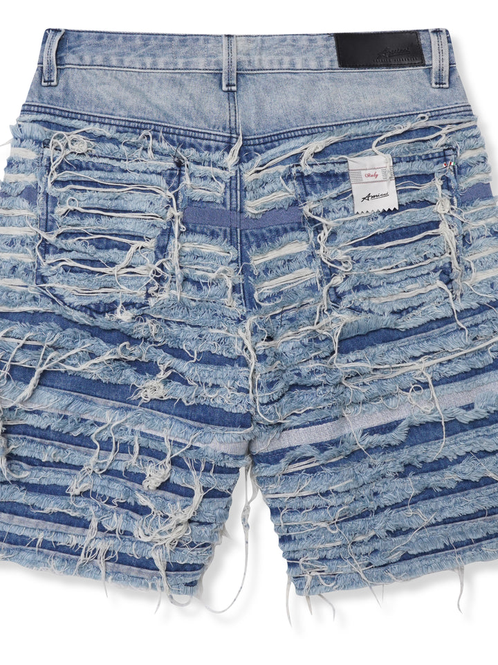 Sassari Frayed Blue Denim Shorts