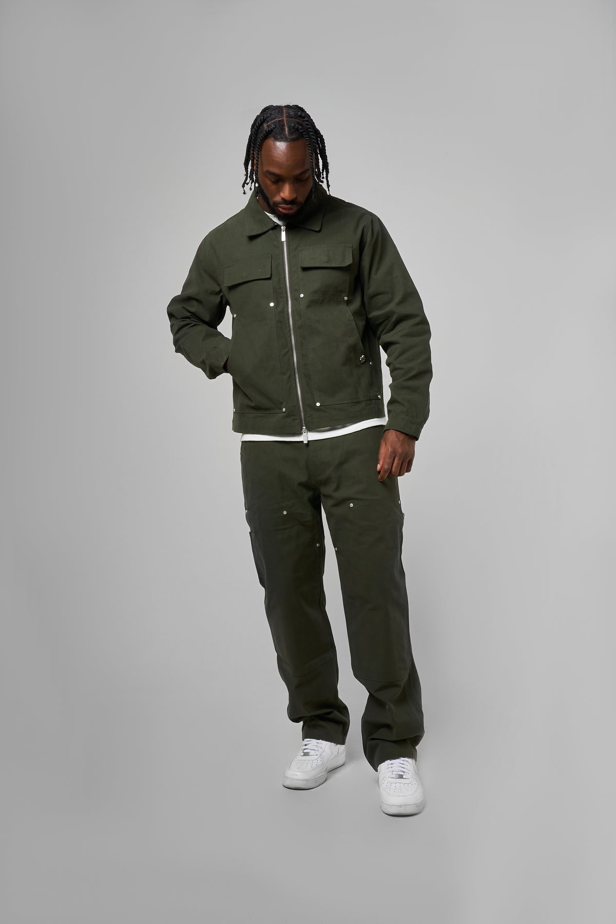 Wyatt Khaki Twill Overshirt