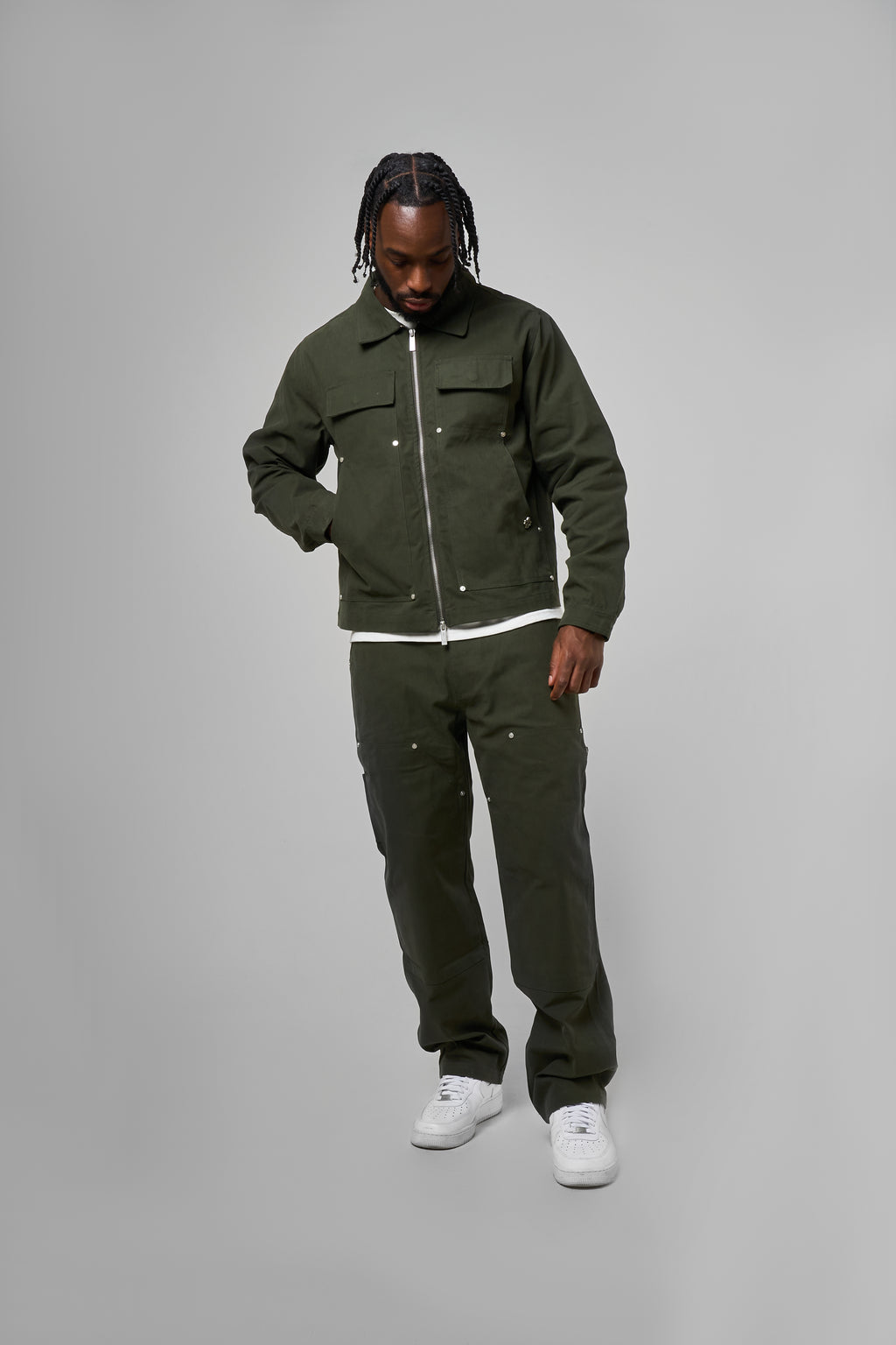 Wyatt Khaki Twill Pants