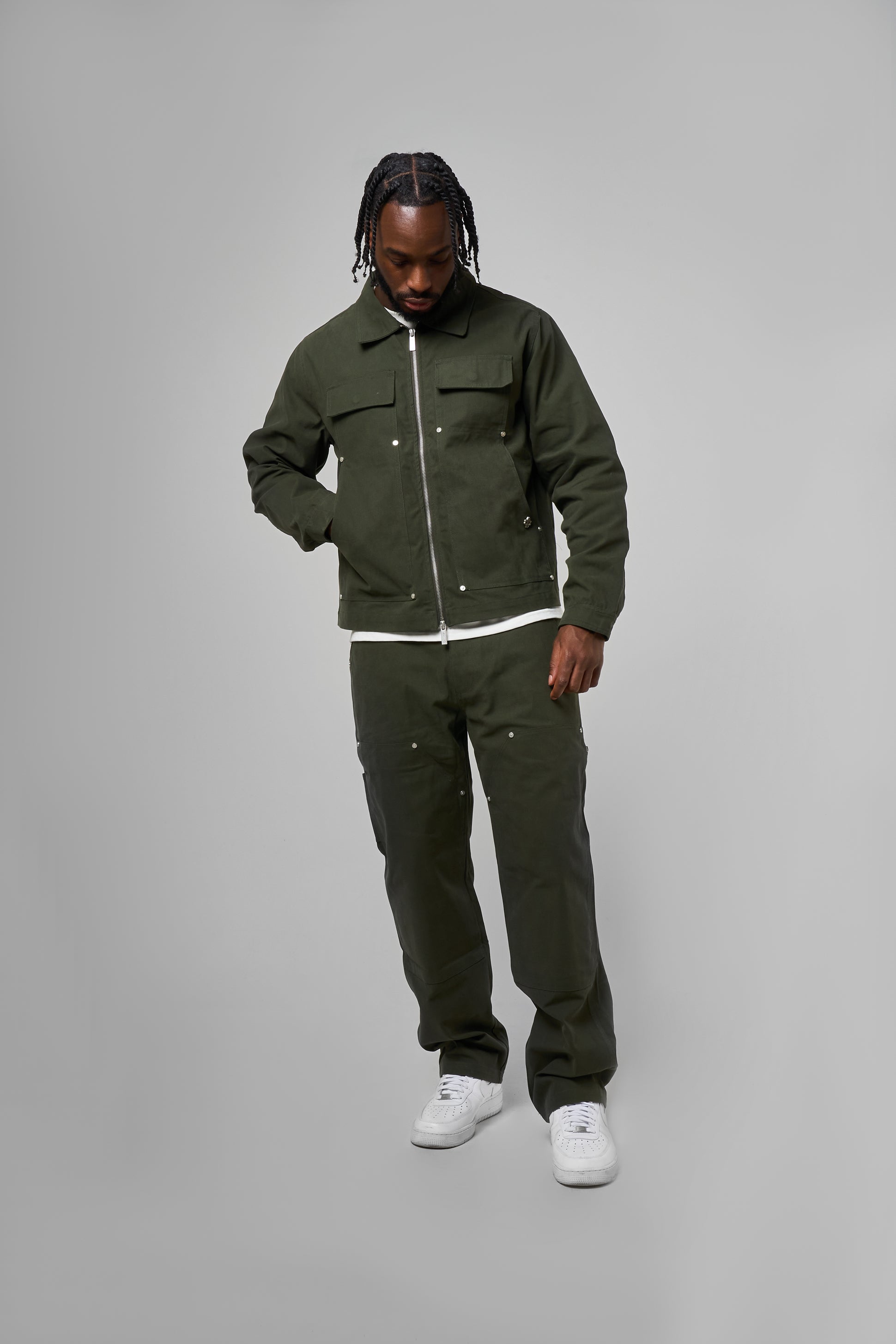 Wyatt Khaki Twill Pants